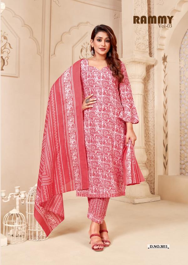 Skt Rammy Vol 3 Printed Cotton Dress Material Collection